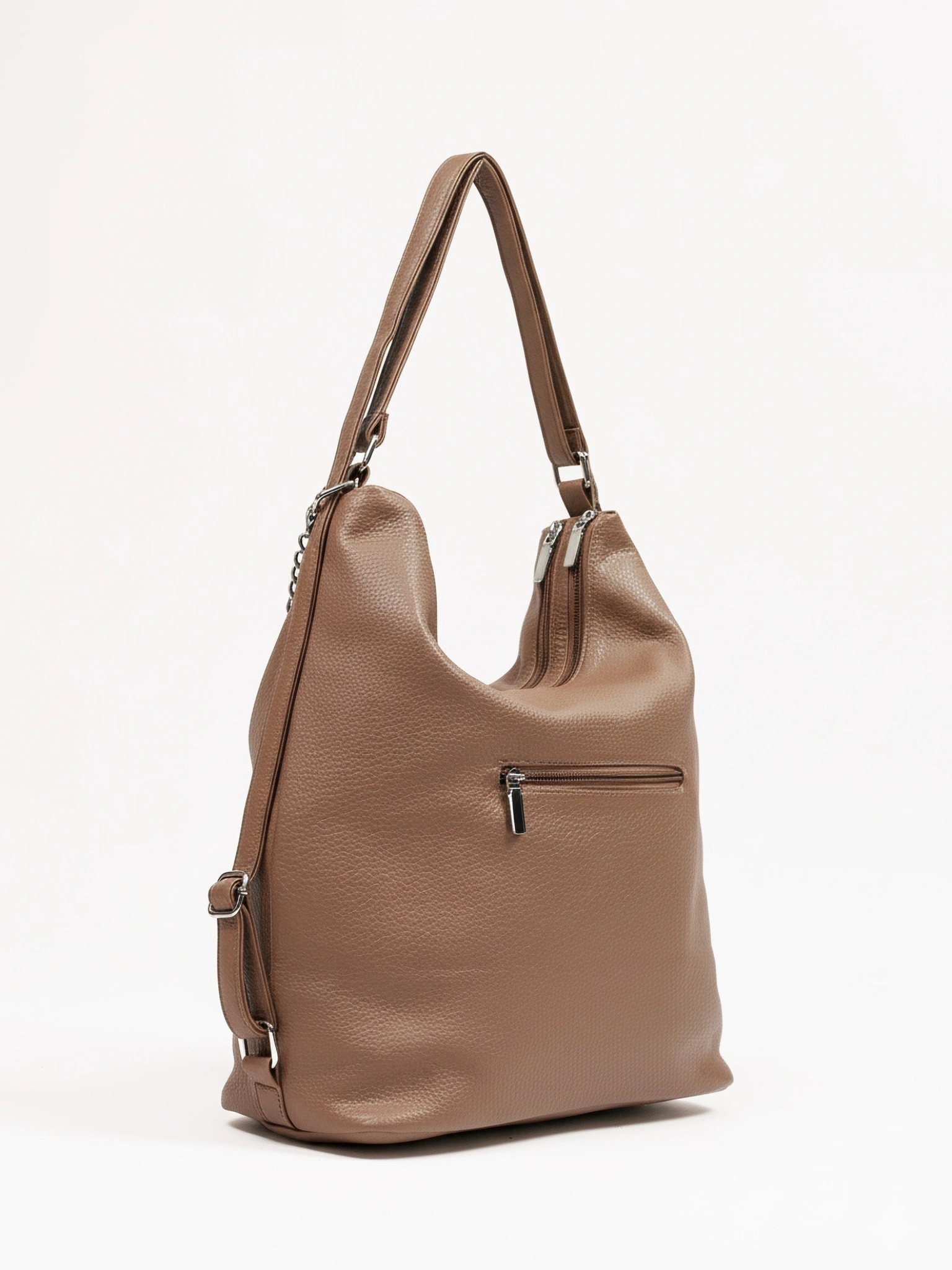 Сумка-шоппер  с регулируемыми ручками, откидным карманом и цепочкой в ассортименте